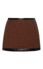 Philosophy Di Lorenzo Serafini Pied De Poule Mini Skirt