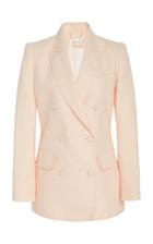 Zimmermann Double-breasted Linen Blazer
