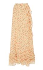 Luisa Beccaria Wrap Chiffon Midi Skirt
