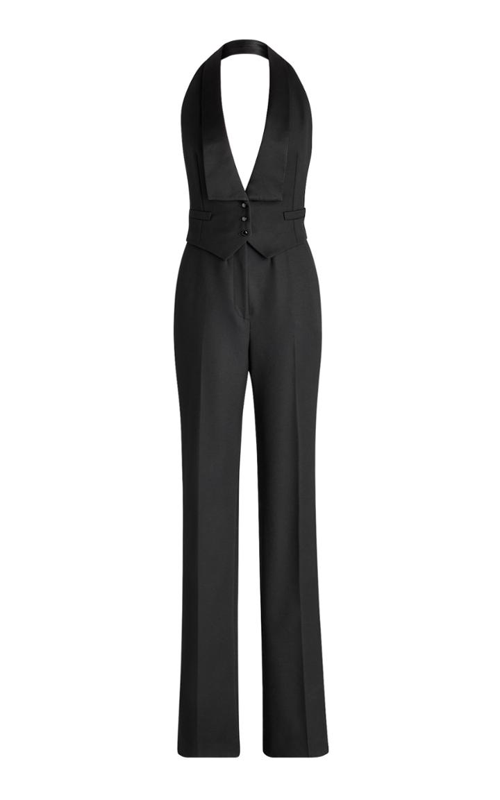 Moda Operandi Ralph Lauren Clyde Wool Tuxedo Jumpsuit Size: 4