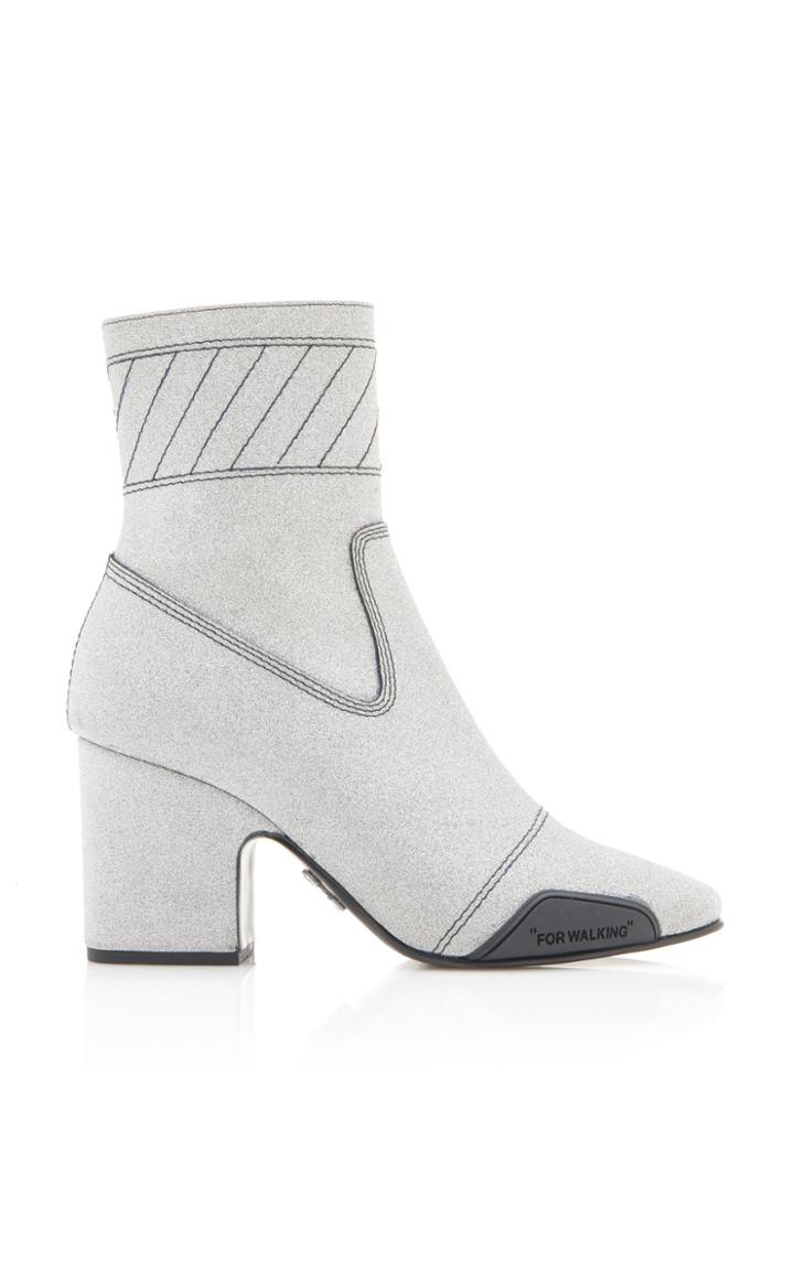 Off-white C/o Virgil Abloh Glitter Rugged Booties