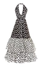 Carolina Herrera V-neck Silk Halter Dress