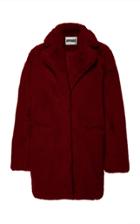 Apparis Sophie Collared Faux Fur Coat Size: Xs