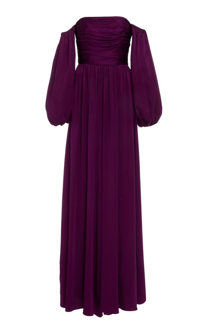 Amur Ollie Off-the-shoulder Ruched Jumpsuit