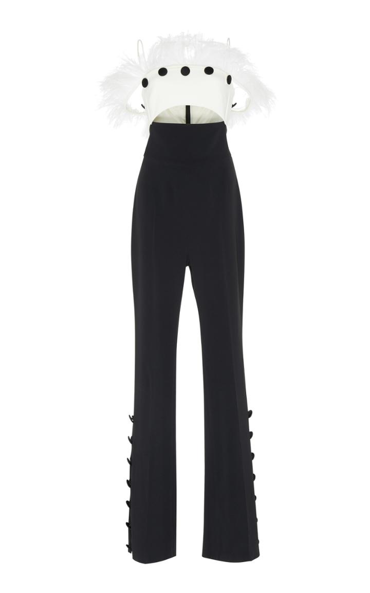 David Koma Feather Jumpsuit