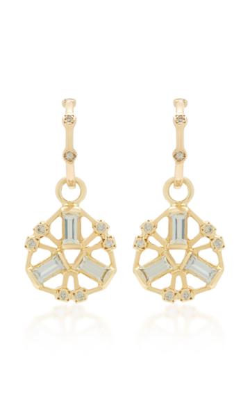 Scosha Kaleidoscope 10k Gold, Diamond And Sapphire Earrings