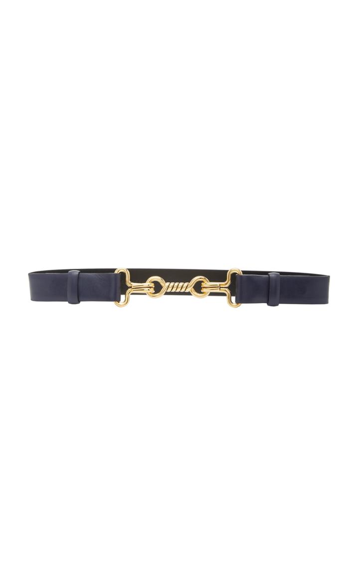 Alberta Ferretti Leather Skinny Belt
