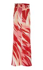 Cin Cin Printed Silk Pants Size: M