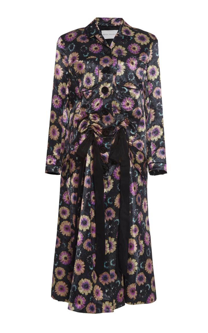 Olivier Theyskens Tepal Tailored Linen-blend Coat
