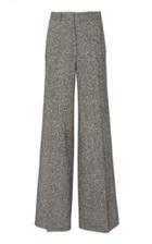 Victoria Beckham Wool-tweed Wide-leg Pants