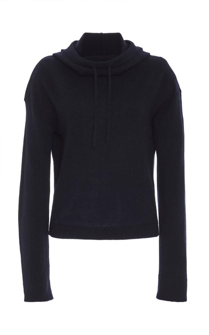 Vince Zip-front Cashmere Hooded Jacket