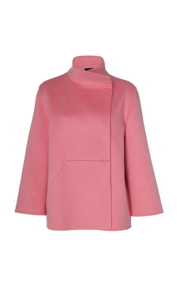 Akris High Collar Cashmere Coat