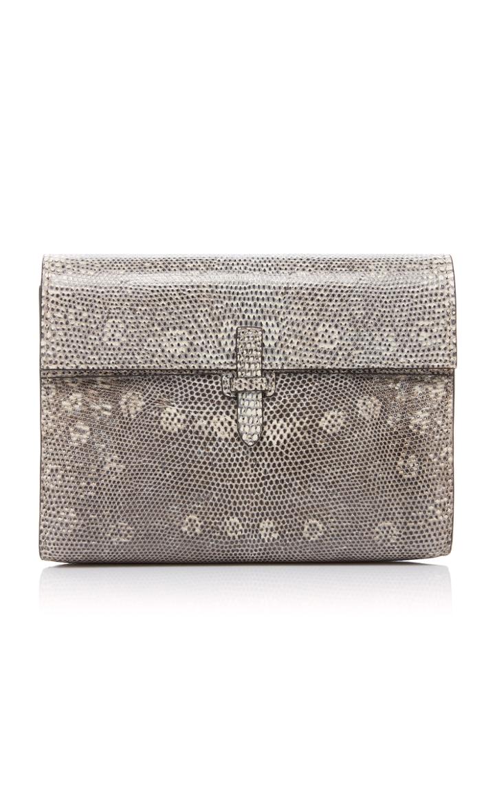 Moda Operandi Hunting Season Small Soft Flap Ring Lizard Clutch