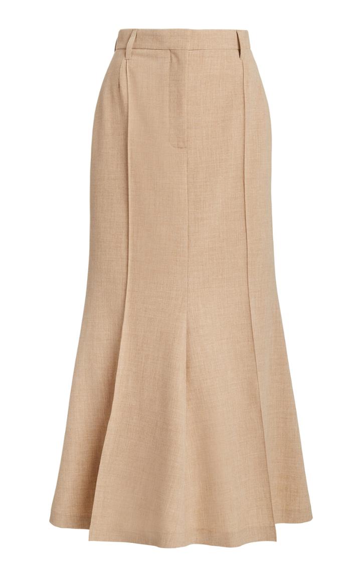 Moda Operandi Nanushka Macie Flared Crepe Skirt