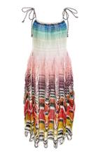 Missoni Mare Striped Jersey-knit Knee-length Cover Up Dress