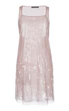 Alberta Ferretti Sequin Mini Cocktail Dress