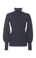 Moda Operandi Marc Jacobs Ruffled-turtleneck Wool-blend Sweater Size: Xs