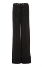 Bogner Sport Francine Tie-waist Satin Wide-leg Pants