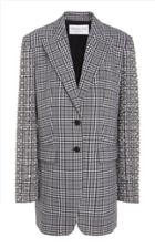 Michael Kors Collection Studded Crystal-embellished Wool Blazer