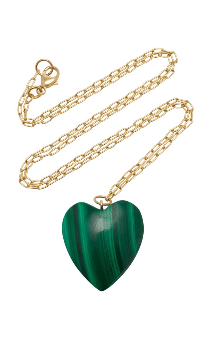 Haute Victoire 18k Gold And Malachite Necklace