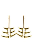 Moda Operandi Cano Quimbaya 24k Gold-plated Earrings