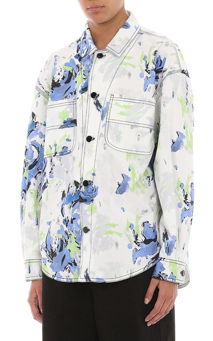 Moda Operandi Philosophy Di Lorenzo Serafini Printed Poplin Button-down Shirt