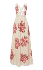 Agua By Agua Bendita Naturalia Linen Coral Dress