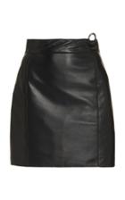 Moda Operandi Boyarovskaya Ring-detailed Leather Mini Skirt