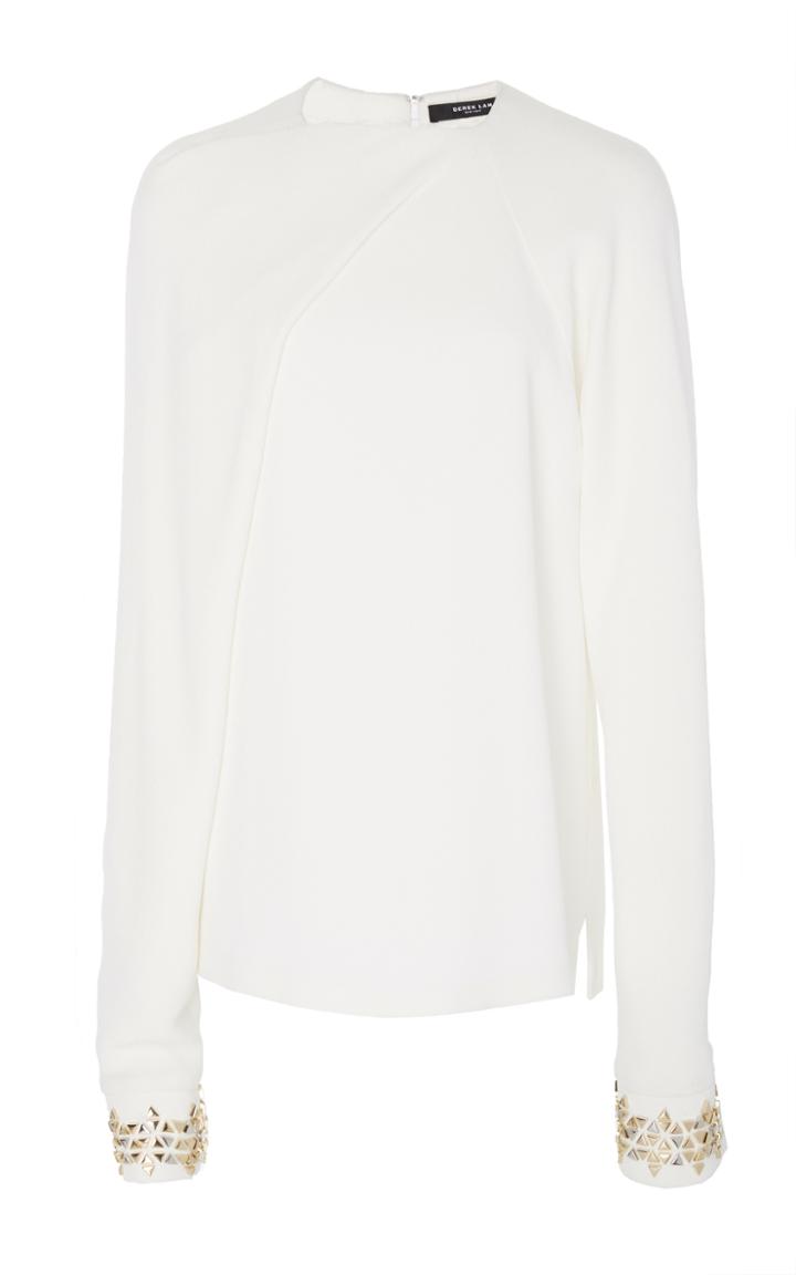 Derek Lam Long Sleeve Studded Blouse