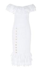 Alice Mccall Ziggy Off-the-shoulder Cotton Midi Dress