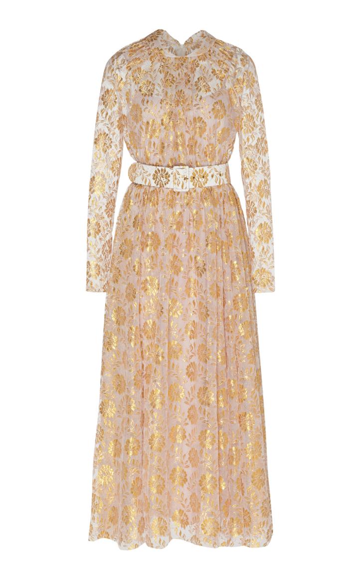 Emilia Wickstead Thelma Metallic Maxi Dress