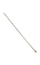 Sydney Evan Emerald Baguette And Diamond Eternity Bracelet