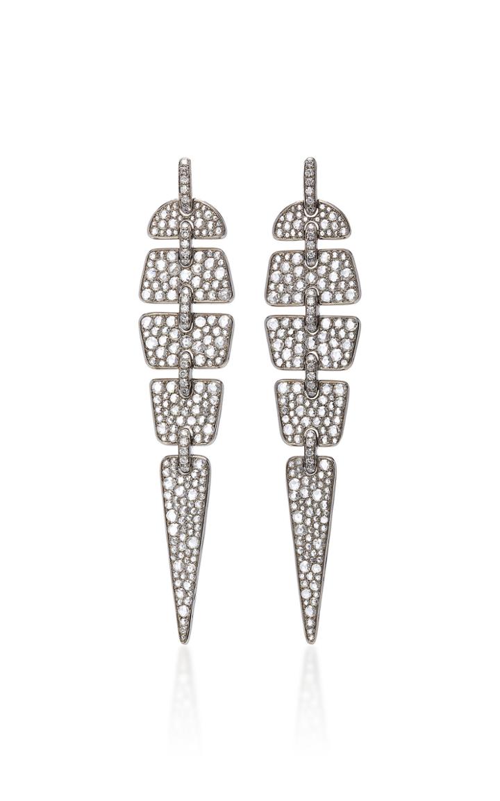Sidney Garber Geometric Diamond Earrings