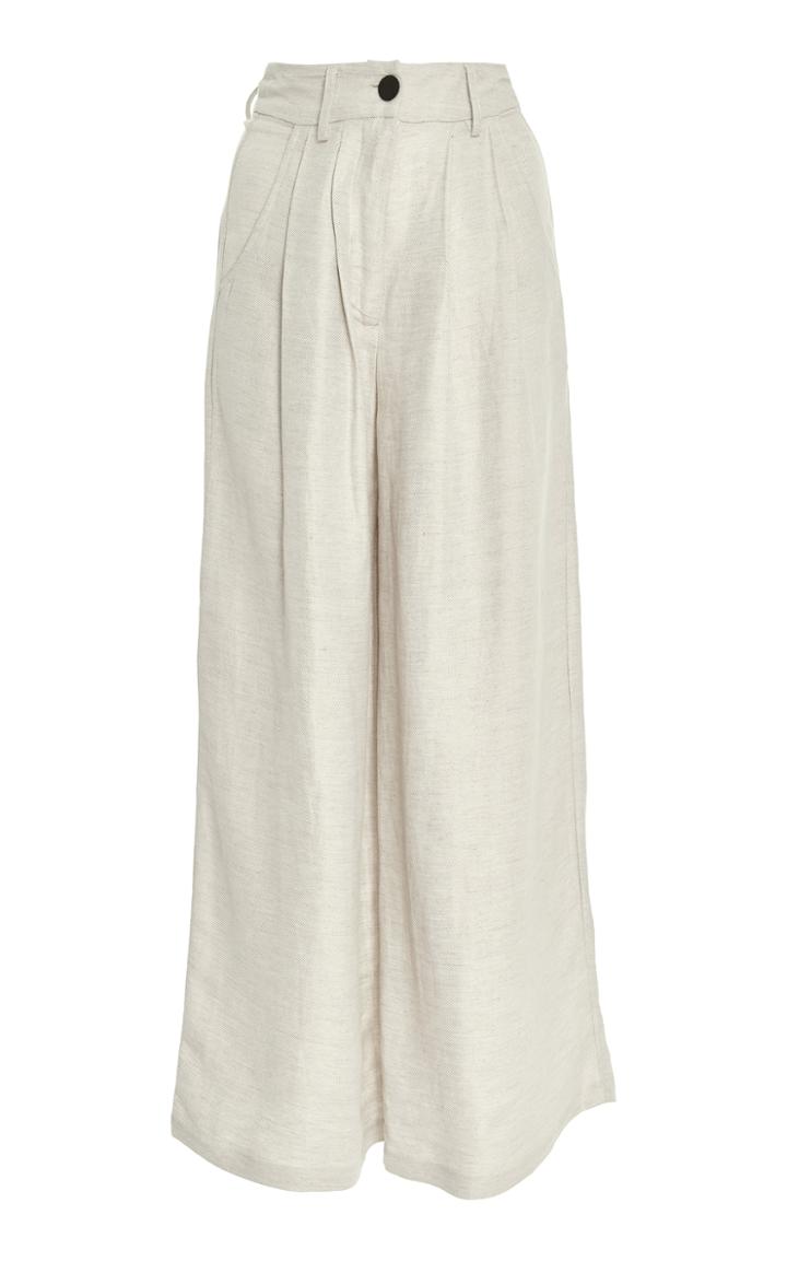Maki Oh Wide Leg Pleat Trouser