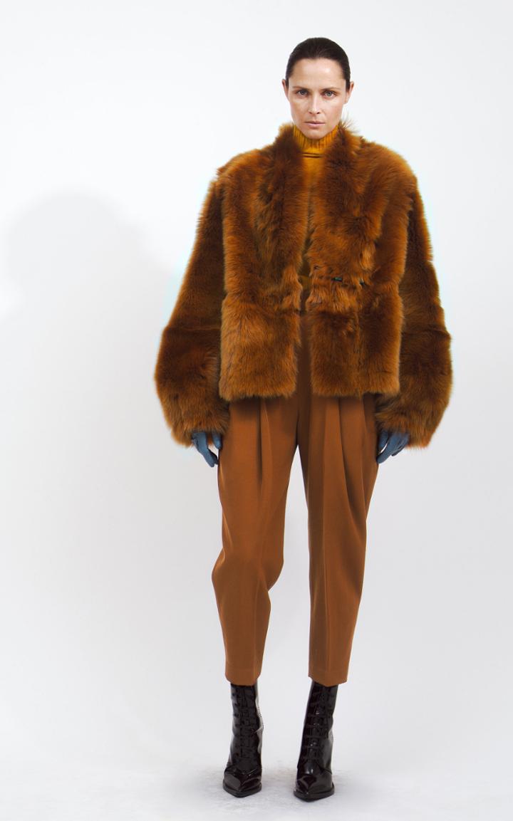 Petar Petrov Oversized Shearling Coat