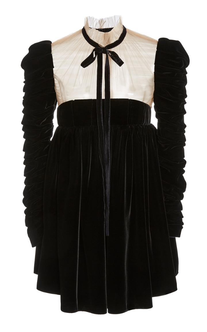 Moda Operandi Khaite Ann Velvet Mini Dress