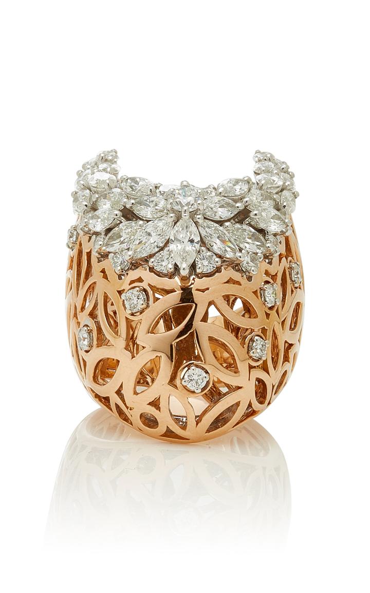 Yeprem Chevalier Rose Gold And Diamond Ring