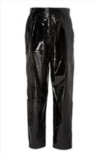 Zeynep Aray Pleated Patent Leather Pants