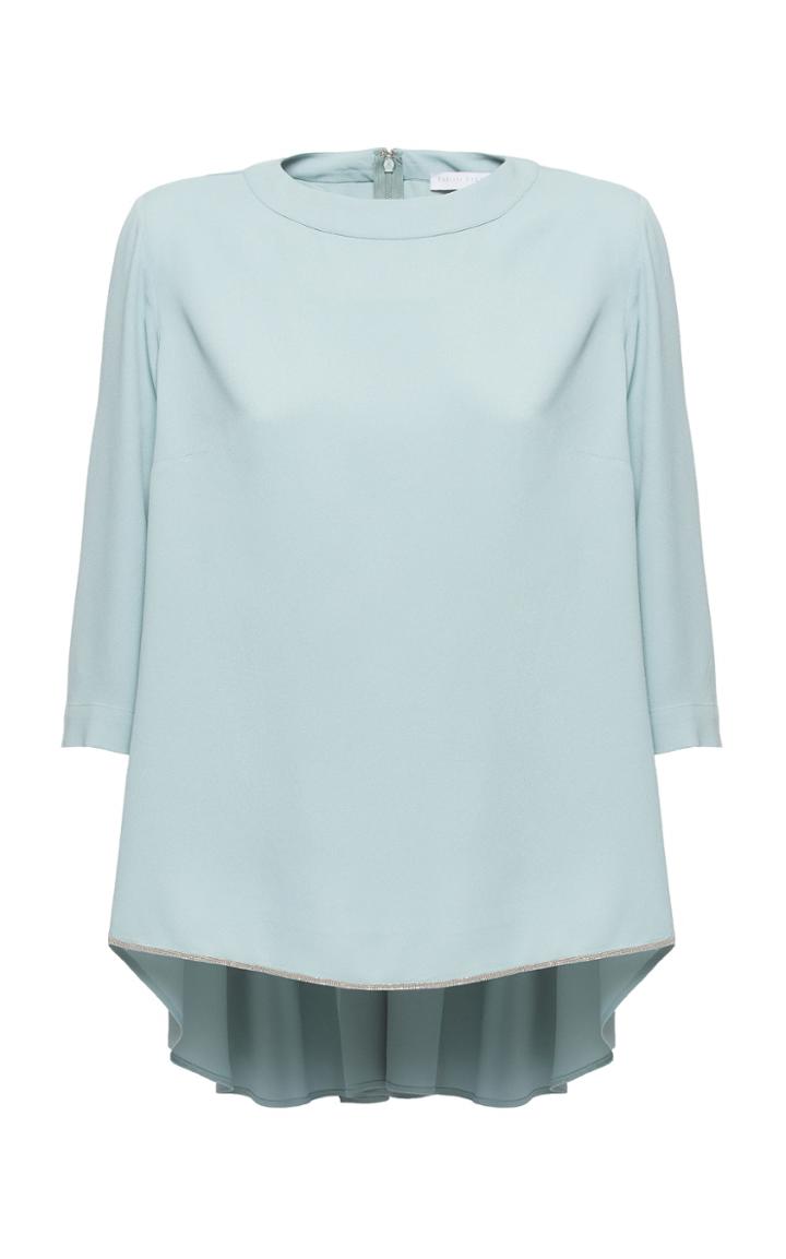 Fabiana Filippi Short Sleeve Pleated Blouse