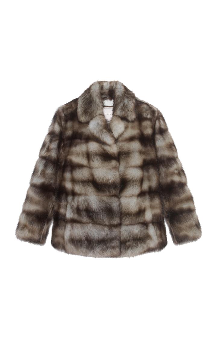 Pologeorgis The Aviva Notch Collar Fitch Jacket