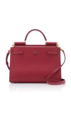 Dolce & Gabbana Sicily Leather Top Handle Bag