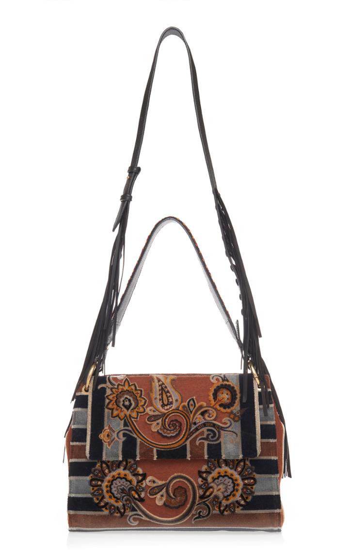 Etro Embroidered Flap Bag