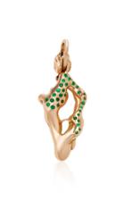 Lucifer Vir Honestus Abstract Charm With Gemfields Emeralds