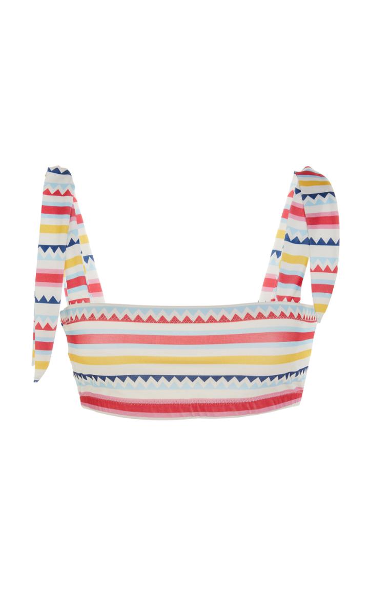 Carolina K Iris Printed Bikini Top