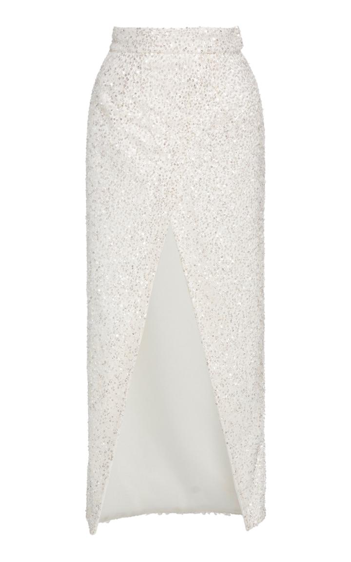 Moda Operandi Rodarte Bead-embellished Midi Skirt