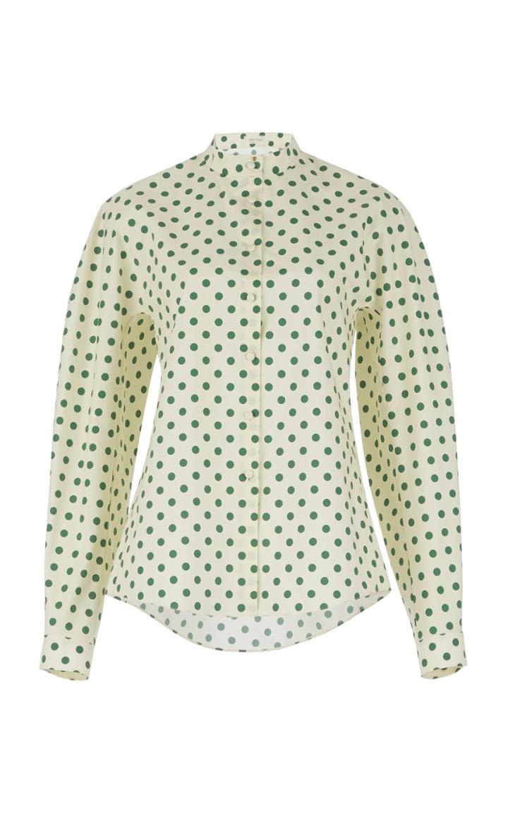 Delpozo Shirt With Flower Neckband