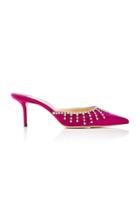 Jimmy Choo Exclusive Tatie Crystal-embellished Satin Mules Size: 35