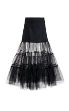 Moda Operandi Molly Goddard Farly Tiered Tulle Midi Skirt