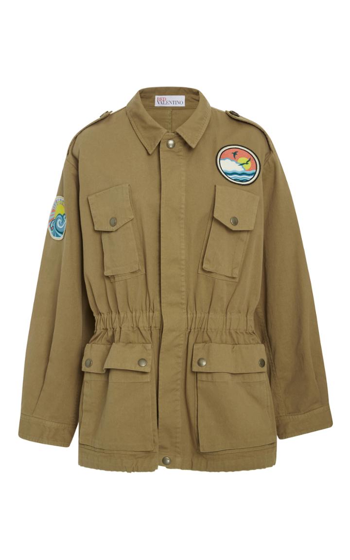 Red Valentino Patchwork Utility Jacket