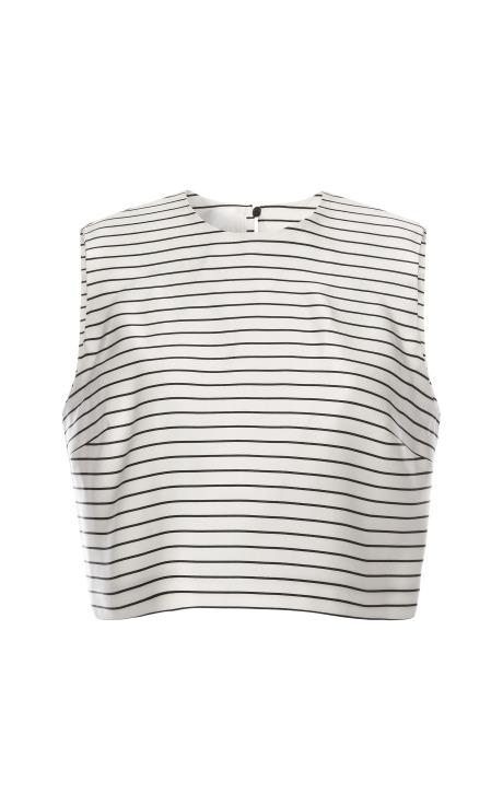 Preorder Esme Vie Seaside Stripe Sleeveless Blouse | LookMazing